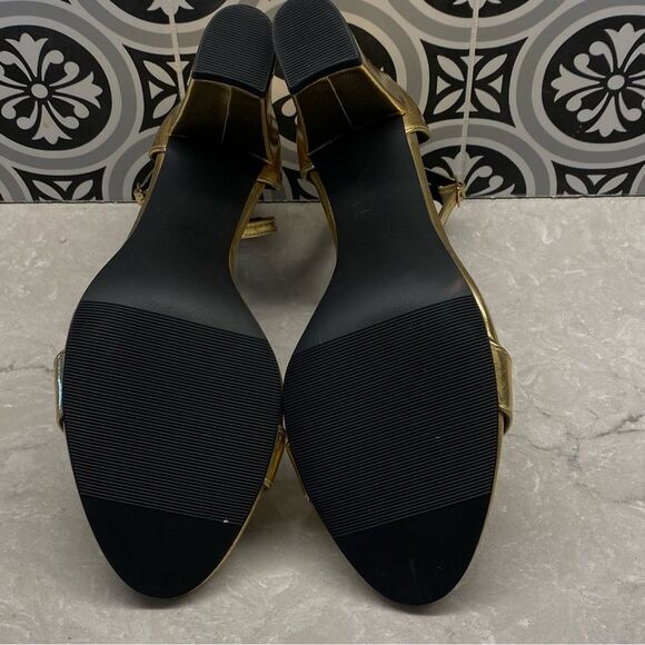 Madden Girl Women's Beella Heeled Sandal Gold 10 NEW - Picture 11 of 12